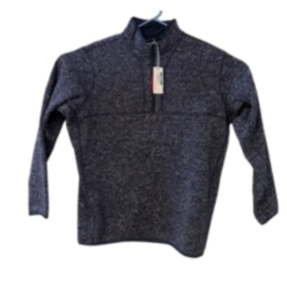 Antigua Pullover Sweater Mens XL Navy Blue Welded Sleeve Zipper NWT - Picture 3 of 12